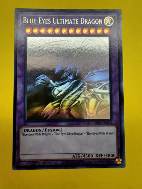 Yu-gi-oh! Blue-Eyes Ultimate Dragon Ghost Rare GFP2-EN181 1st Edition Pack Fresh