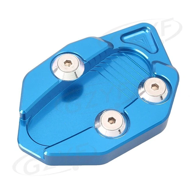 Motorcycle Dirt Bike Kickstand Side Stand Pad Fit Yamaha T-MAX 530 2012-15 BLUE