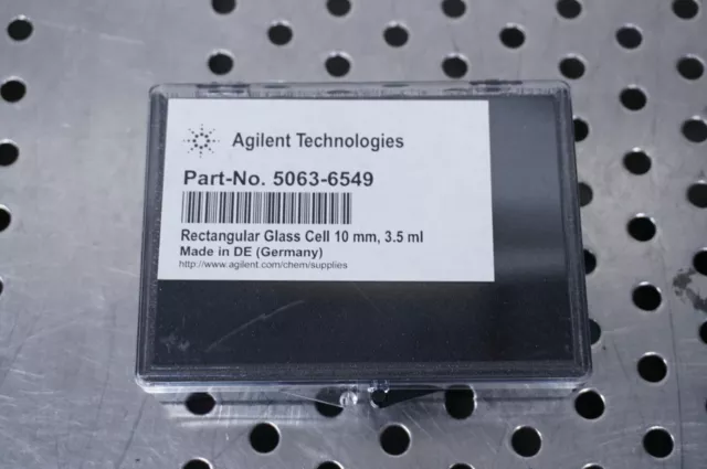 Agilent 5063-6549 rectangular glass cell 10 mm 3.5 ml