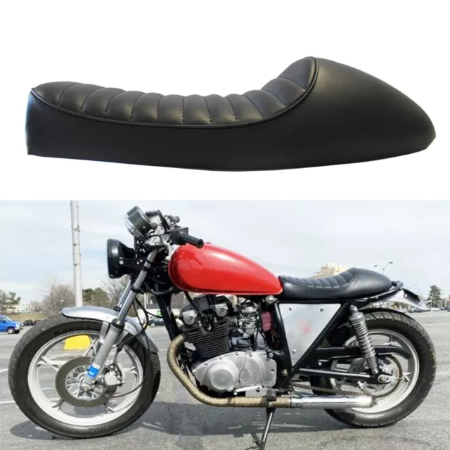 For Suzuki GS 125 450 550 850 Motorcycle Cafe Racer Seat Retro Leather Saddle