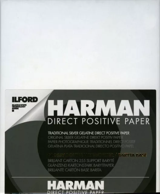 Ilford harman direct positive darkroom paper B&W 16x20" Glossy FB - 10 sheets