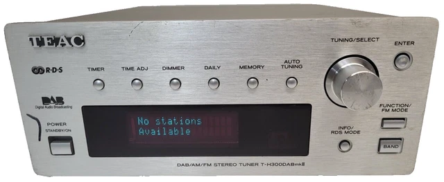 TEAC T-H300DAB MKII DAB/AM/FM Stereo Tuner Silver no power £25.55 ...