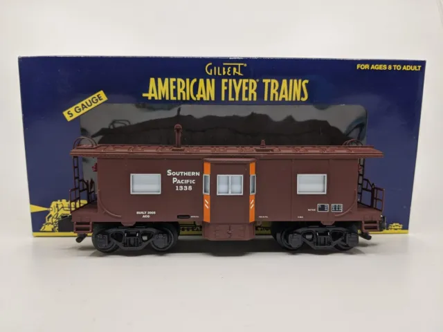 American Flyer 6-48731 S Scale Southern Pacific Bay Window Caboose #1338 LN/Box