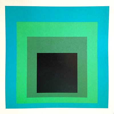 Josef Albers,Litografía Guggenheim 1979 (Richter Arp Klee Kandinsky Mondrian)