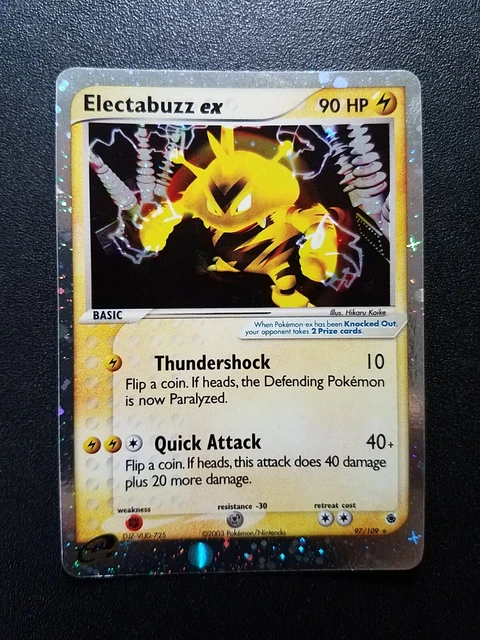 Pokemon EX Ruby & Sapphire Electabuzz EX Ultra Rare Holo (97/109) EXC-NEAR MINT