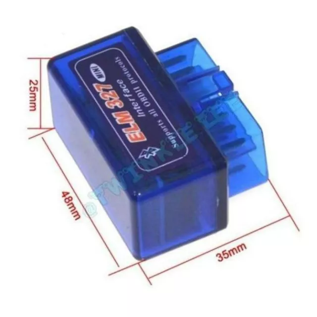 Torque ELM 327 Bluetooth V2.1 OBD2 OBDII diagnóstico automático escáner automático lector de códigos DE 2