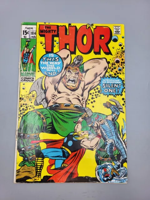 The Mighty Thor Volume 1 #184 Jan 1971 The World Beyond By Stan Lee Marvel Comic