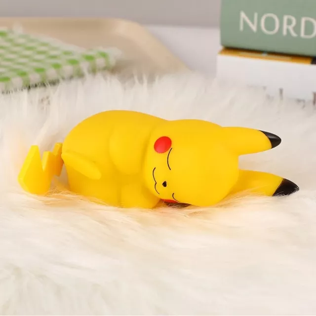 Pokemon Pikachu Night Light Cute Anime Soft Light camera da letto comodino LED L