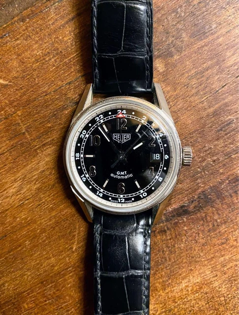 Car Watch Cinturino In Pelle Marrone Per Orologio TAG Heuer Twin Time - Pelle Vitello Italiana, Larghezza 19 Mm, Chiusura Deployant, Per WV2116, CV2110, Etc. Watch 9 - Foto 4