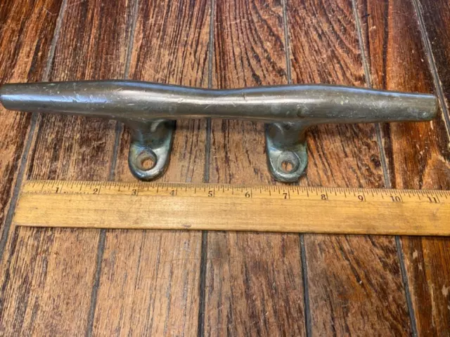 Vintage (One Only) Cast Bronze 10" Herreshoff Style Cleat Or Door Handle