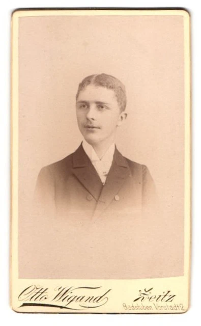 Fotografie Otto Wigand, Zeitz, Badstubenvorstadt 2, Schlanker Junge im Anzug