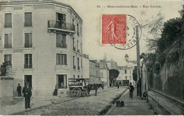 CPA - Montreuil-underwood - Rue Carnot