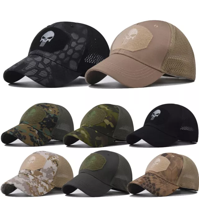 Mens Military Baseball Caps Camouflage Tactical Army Combat Classic Snapback Hat