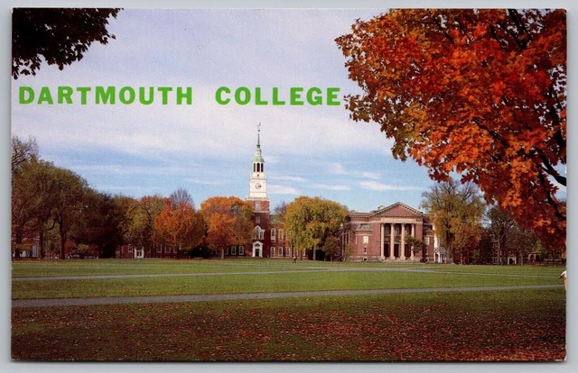 Dartmouth College Hanover New Hampshire Ivy League Fall Autumn VNG UNP Postcard