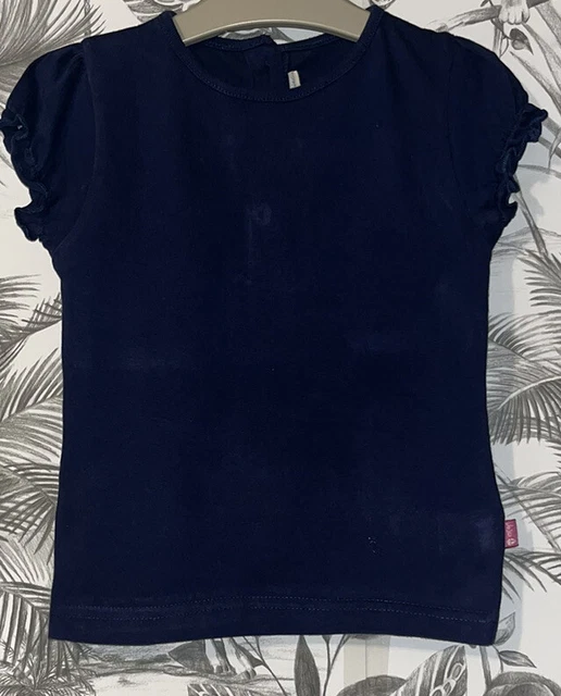 Girls Age 2-3 Years - Jojo Maman Bebe Navy T Shirt Top
