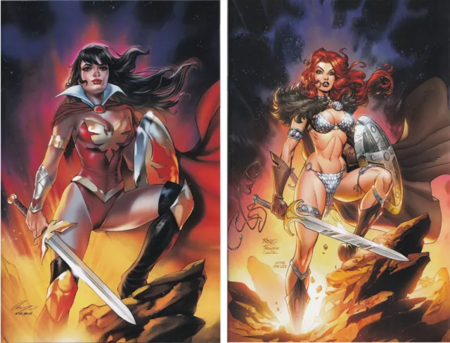 Vampirella/Red Sonja: Valentines Day Special 2022 Royle 1:11 Virgin Variant Set