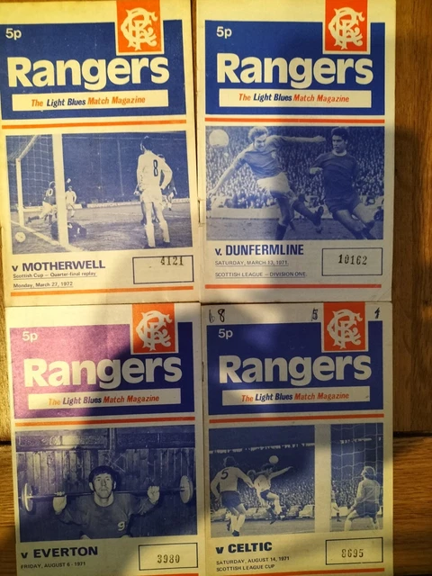 RANGERS FOOTBALL PROGRAMMES £7.49 - PicClick UK