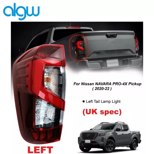 Rear Left LED Tail Light Back Lamp For Nissan Navara NP300 D23 Pro-4x 2020-2024