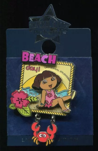 Universal Studios Dora the Explorer Beach Day Dangle LE Pin