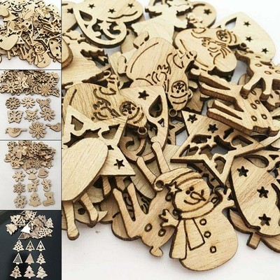 Xmas-Hanging Diy-Craft Neuf 20x Feutre Noël Arbre Pendentifs Ornements 