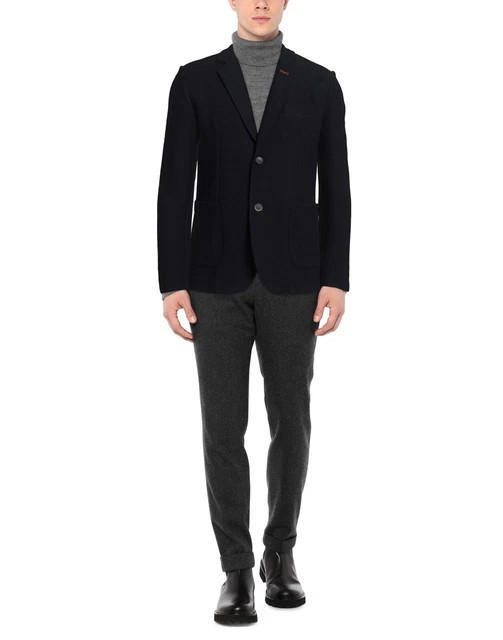 RRP €150 KOON Blazer Jacket IT48 Sfoderato Textured Petto Singolo Made in Italy