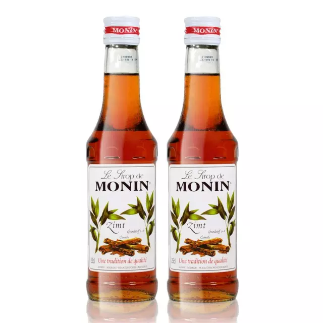 2x Monin Zimt Sirup, 250 ml Flasche