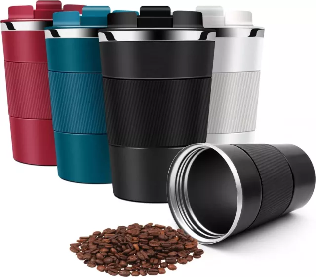 Leakproof Insulated Travel Coffee Mug Cup Thermal Stainless Steel Flask Vacuum
