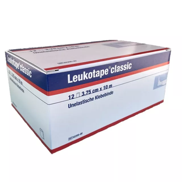 BSN Leukotape Classic 3,75cm x 10m Sport Tape Klebebinde 12 Stück