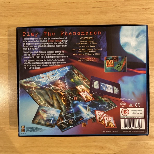 THE X FILES Trivia Game On VHS Video SciFi Board Game First Edition