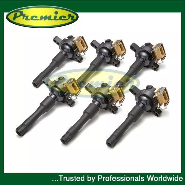 Premier 6x Pencil Ignition Coil Packs Fits BMW X5 (E53) 3.0 - 5 YEAR WARRANTY
