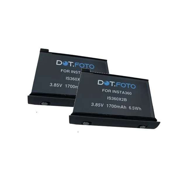 1700 MAh Akku 2x Ersatzakku Für ONE X2 Kamera - 1700mAh Mit Schnellladung 3,85V 6,5Wh Akku