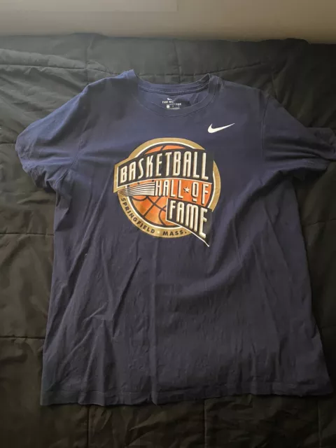 The Nike Tee Basketball Hall Of Fame Springfield Mens Large Short Sleeve T Shirt