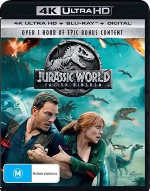Jurassic World-Fallen Kingdom | Blu-ray + 4K Uhd (Blu-ray, 2018)