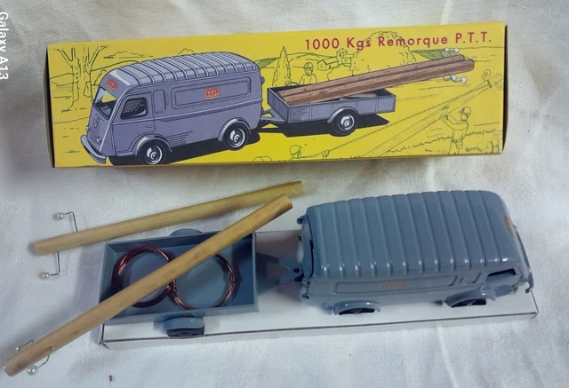 CIJ No Dinky Renault goellette 1000 Kg Ptt avec remorque RESTAREE - Collection