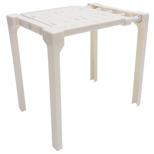 Étagère Télescopique Extensible Pour Armoire De Cuisine Et Plans De Travail Garde Manger Salle De Bain Blanc 90148427