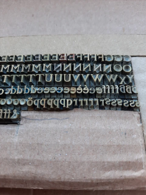 Prägeschrift Messingschrift Buchbinder Messing Buchbinden Vergoldepresse. 10