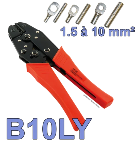 Pince à sertir K58/2 pour cosses à fût ouvert non isolées