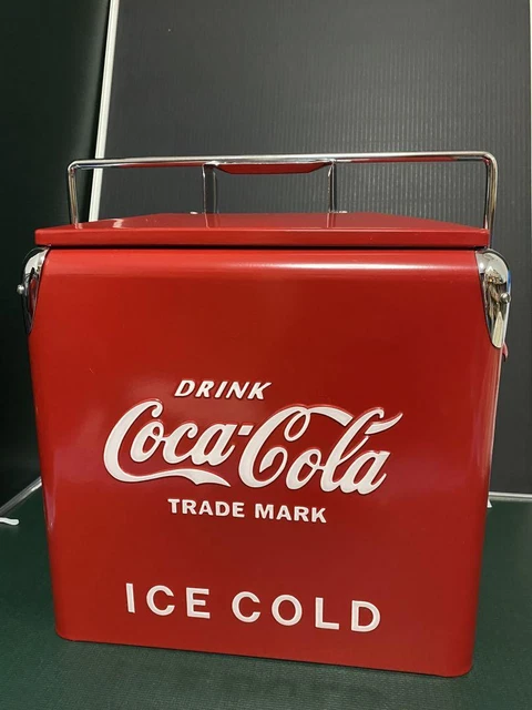 Coca-Cola rare cooler box Limited Red model Reprint design Used