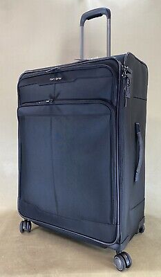 Samsonite Silhouette 17 Large Check-In Expandable Softside Spinner Suitcase Blk