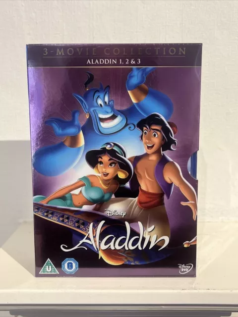 Disney's  Aladdin Trilogy - 3 Movie Collection (DVD) Brand New Sealed