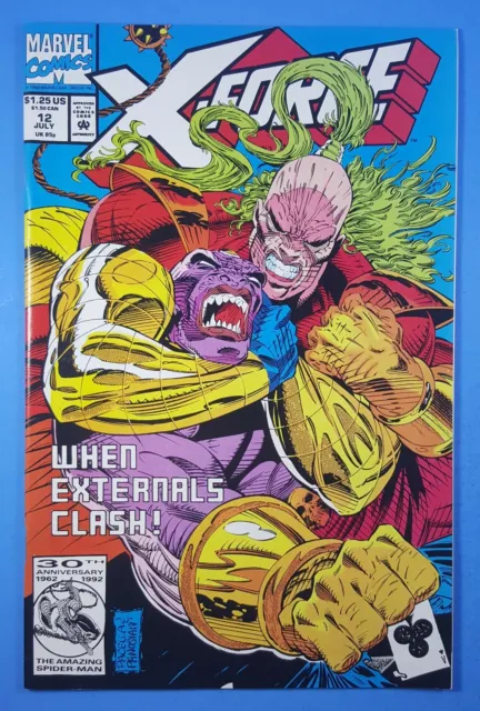 X-Force #12 When Externals Clash Marvel Comics 1992 X-Men New Mutants Cable