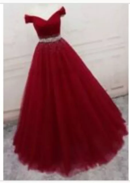 Abito Da Cerimonia Donna Lungo Elegante Bordo Matrimoniale Sposa Battesimo