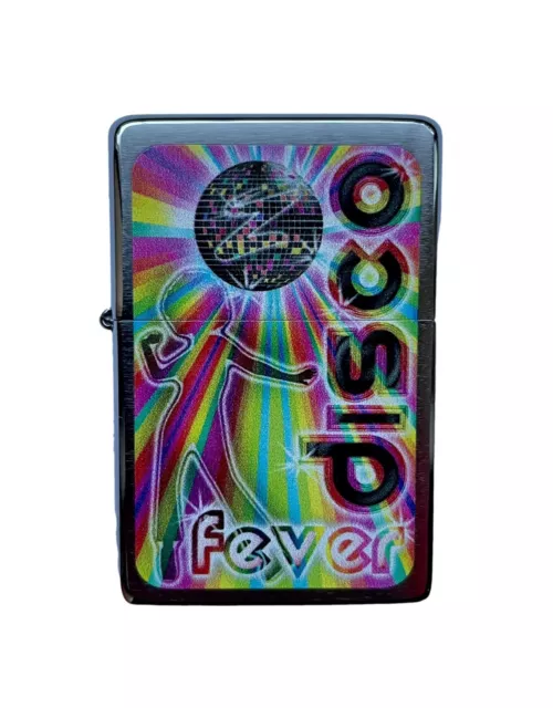 Genuine ZIPPO Disco Fever Vintage Look Lighter! Classic Design! New!