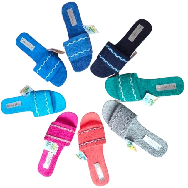 PATRIZIA AZZI ISCHIA – Ciabatte Pantofole Donna In Spugna Blu – Estate, Made In Italy, Taglie 34-42
