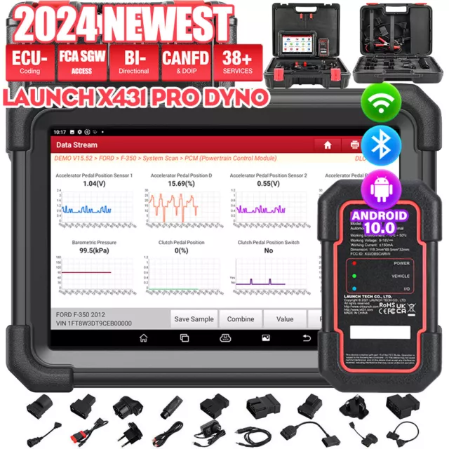 2024 LAUNCH X431 PRO DYNO PROS V+ PRO 5 Outils Diagnostics Codage ECU Test Actif