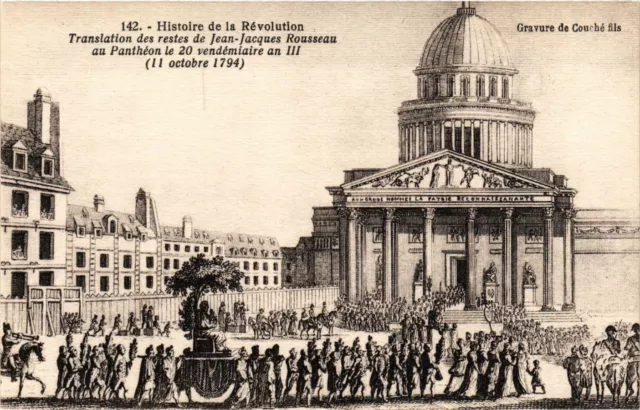 CPA AK Militaire Revolution Translation of the Remains of Rousseau 1794 (697956)