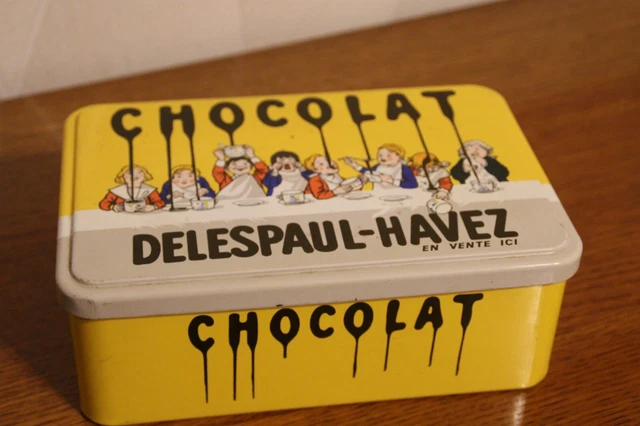 Plaque métal vintage Chocolat Delespaul Havez