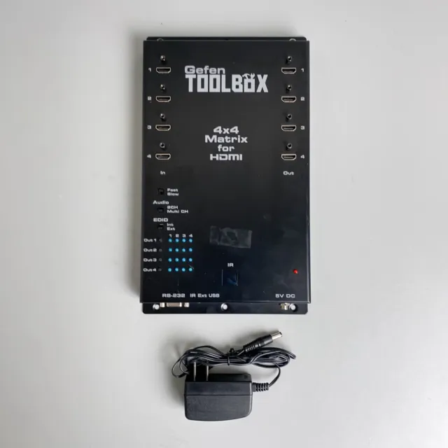 Gefen Toolbox 4x4 HDMI 1080P HD Video Matrix Switch GTB-HDFST-444-BLK