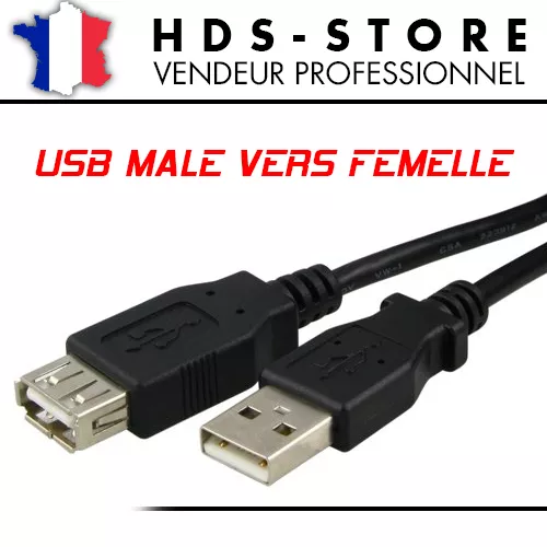 Rallonge USB Mâle/Femelle Tech-com / 2M