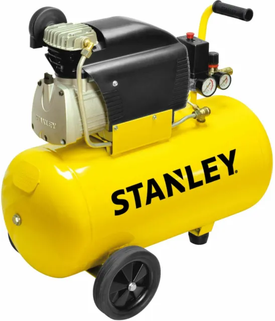 Compressore Compatto Portatile Stanley D 210/8/50 Motore Elettrico 2 HP 50 Litri